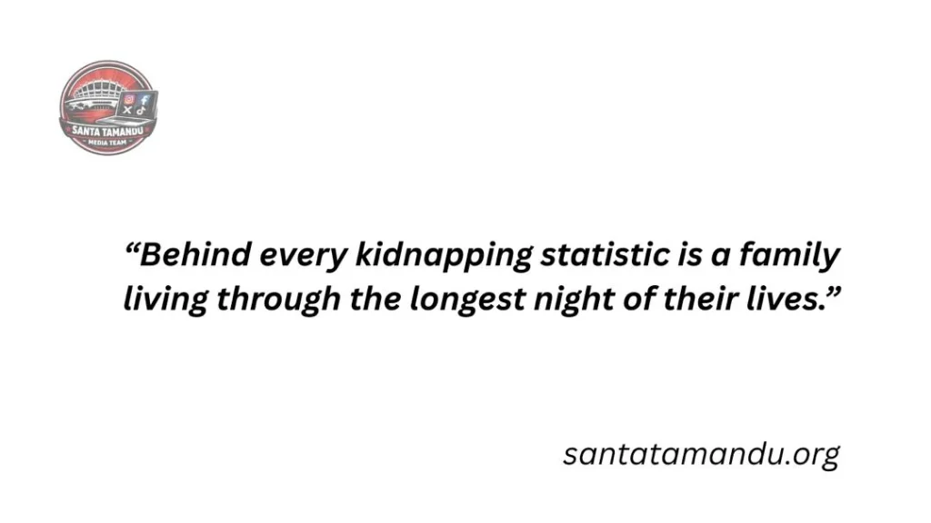 Quote highlighting the human cost of kidnap-for-ransom in Nigeria: “Behind every kidnapping statistic is a family living through the longest night of their lives.”