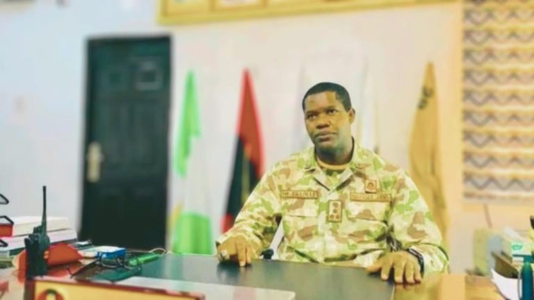 A photo of Brigadier General Oseni Omoh Braimah, Commander of the Brigade under Operation HADIN KAI